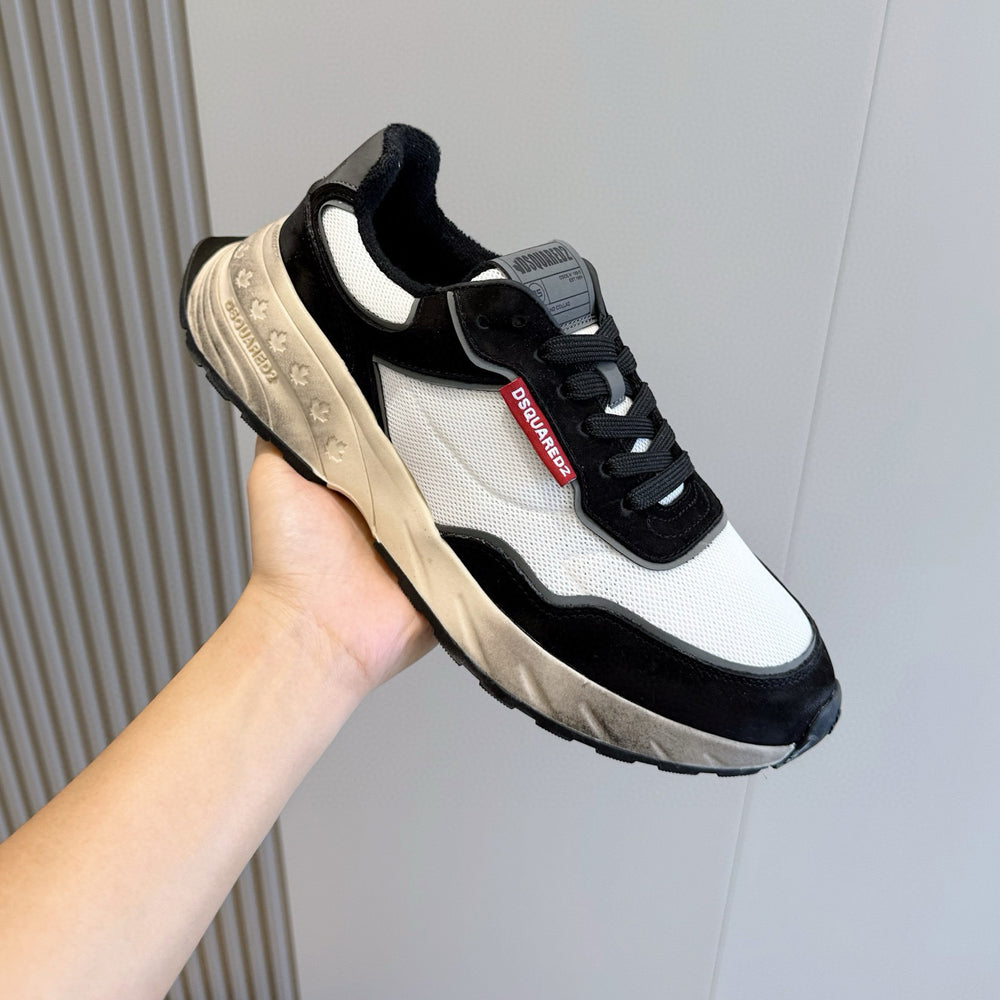 DSQ2 2026 Men's shoe Leather sneakers