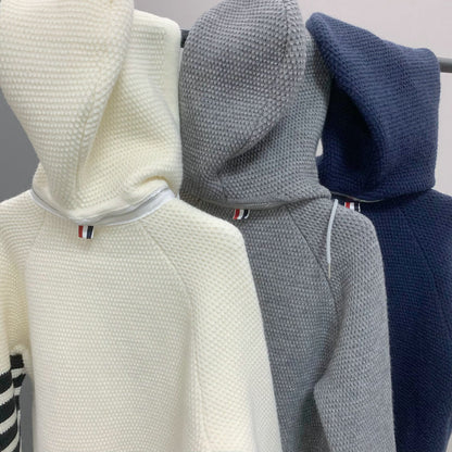 2025SS  Hooded knitted cardigan THOM TREND