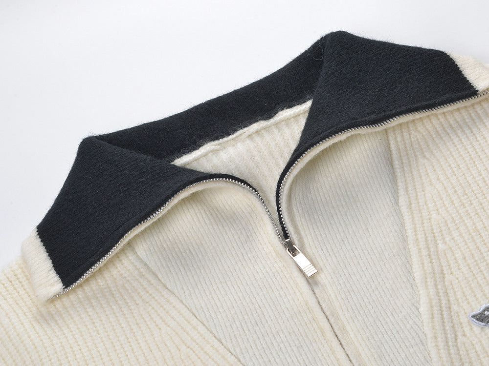 Thom Browne Puppy Collar Shawl Sweater