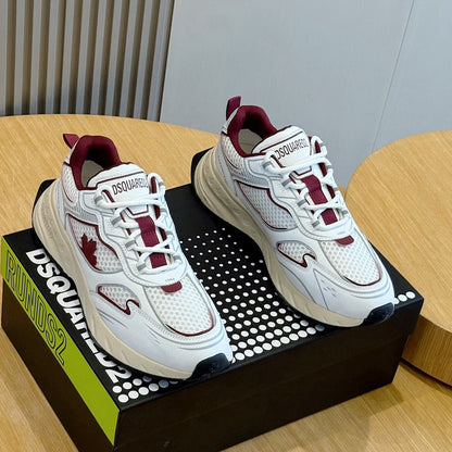 DSQ2 2026 Men's shoe Leather sneakers