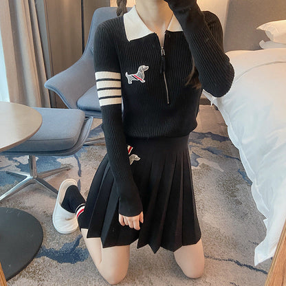 Thom Browne Knitted Polo Shirt