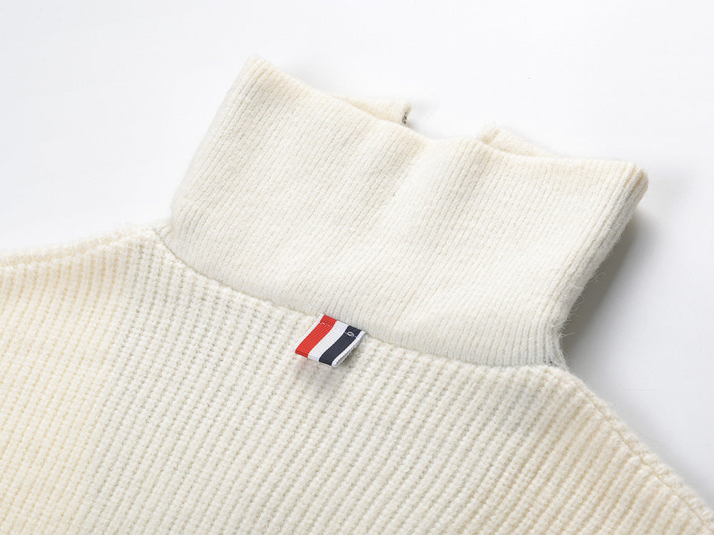 Thom Browne Puppy Collar Shawl Sweater