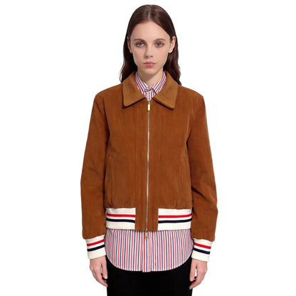 Thom Browne 2026SS Women's Baseball Coat | Varsity Bomber Jacket