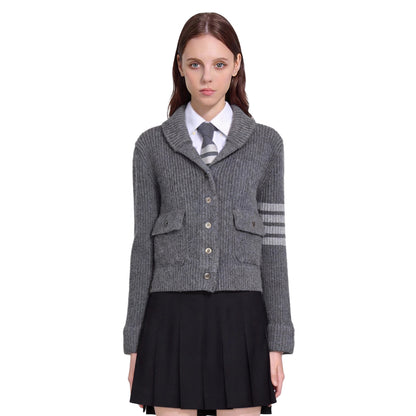 2025SS Feather intarsia cardigan