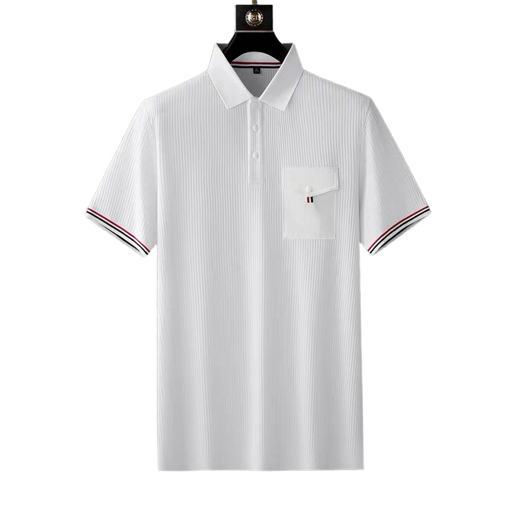 Thom Browne 2025SS  Knitted Polo T-shirt