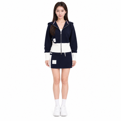 Thom Browne Women's Three-Bar Knit Skirt Suit