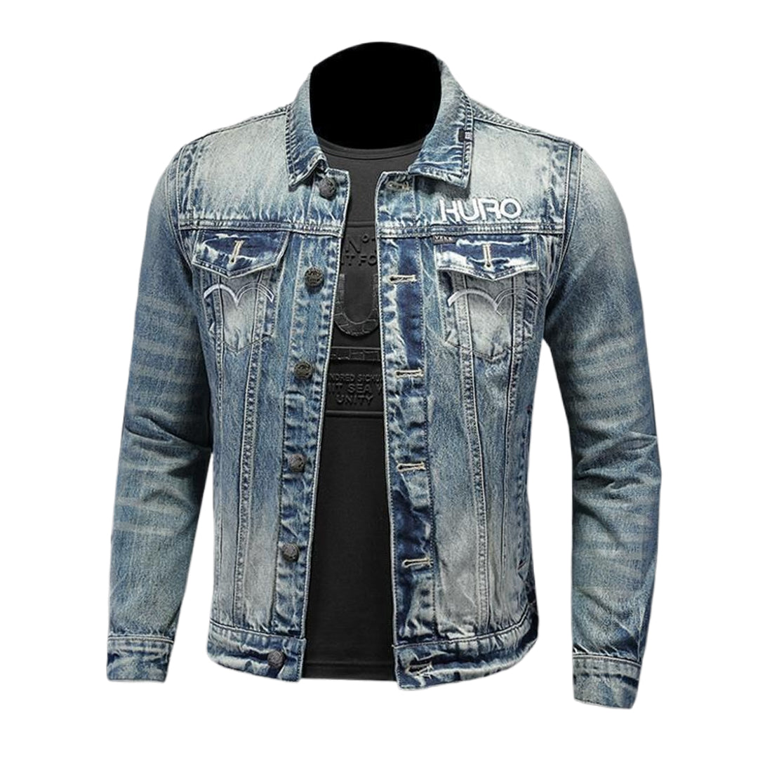New-DSQ2 Distressed Denim Jacket