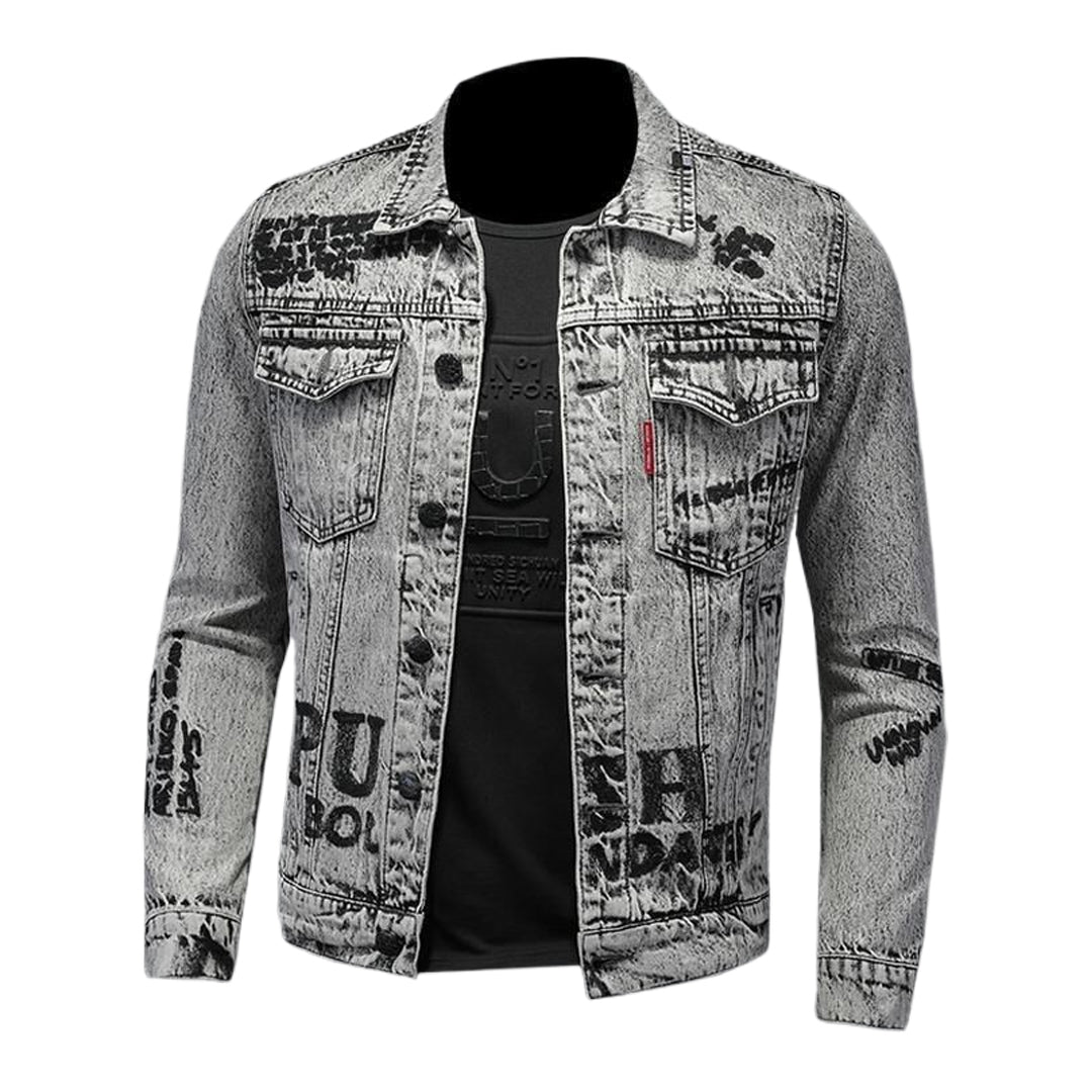 New-DSQ2 Distressed Denim Jacket