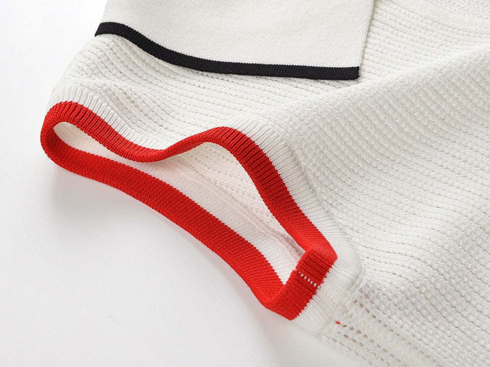 Women's Polo Neck Sleeveless Vest - Premium Cotton Tank Top