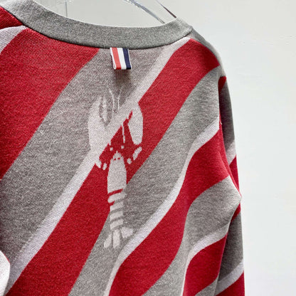 Thom Browne Puppy Lobster Wool Cardigan