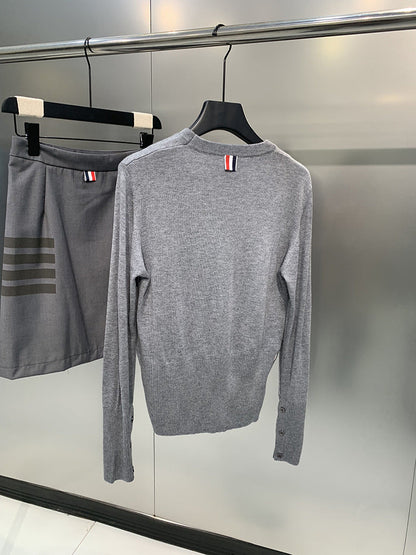 Thom Browne Christmas House Knitted Sweater