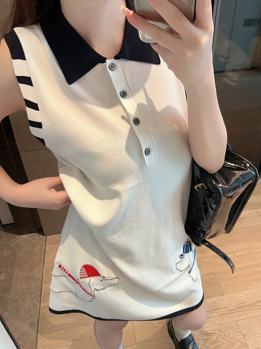 Thom Browne Sleeveless vest dress