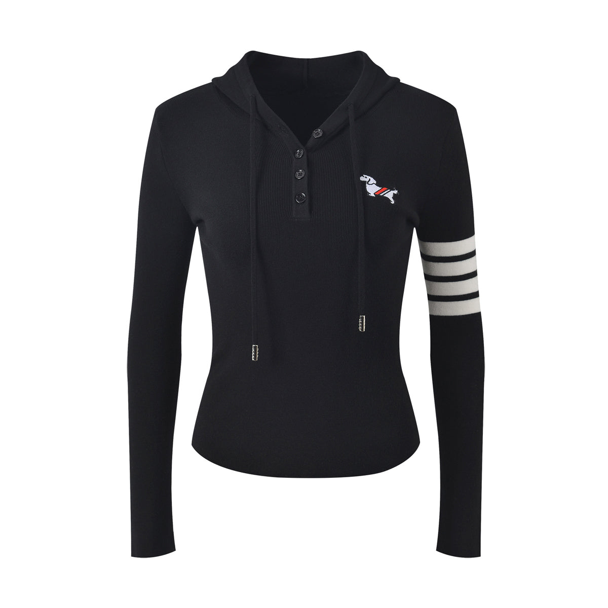 2025SS Wool Slim-fit Hooded Sweatshirt