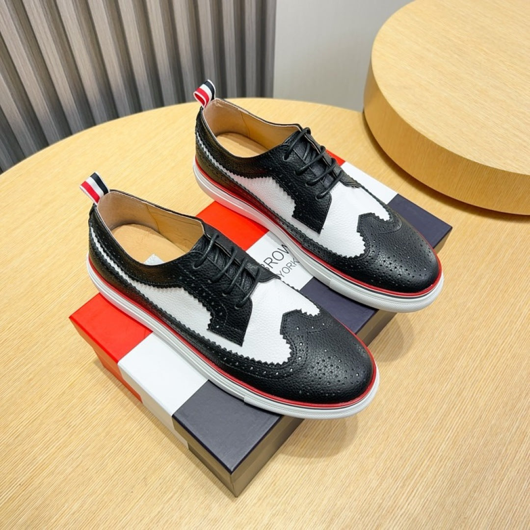 Thom Browne Men's Leather Sneakers
