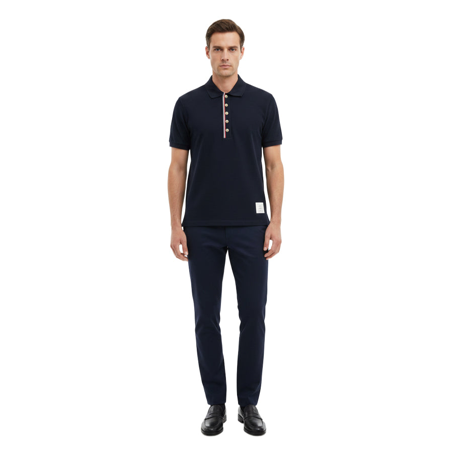 Thom Browne 2025SS  Knitted Polo T-shirt