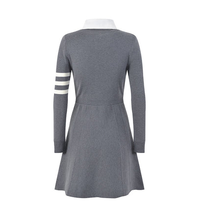 Thom Browne 2026SS Women's Wool Dress | Elegant Knit Dress