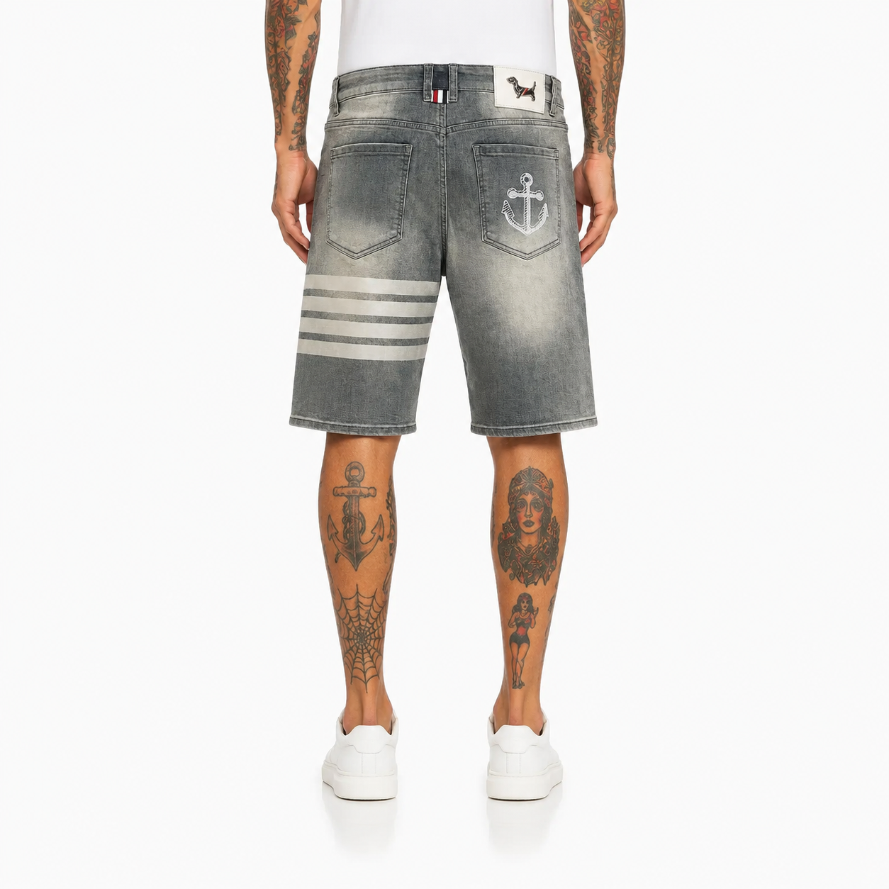 Thom Browne Embroidered Cotton Jenas