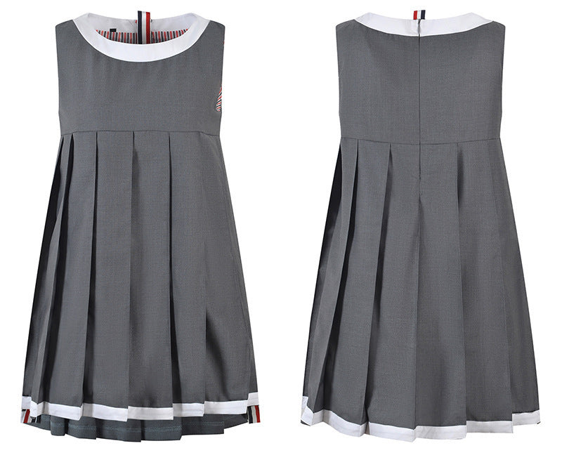 Women's Sleeveless Pleated Vest Dress