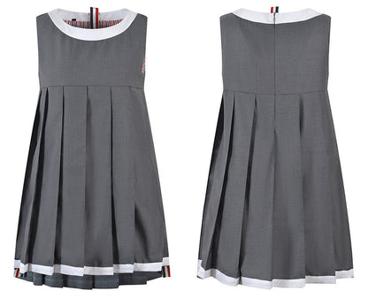 Women's Sleeveless Pleated Vest Dress