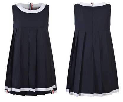 Women's Sleeveless Pleated Vest Dress