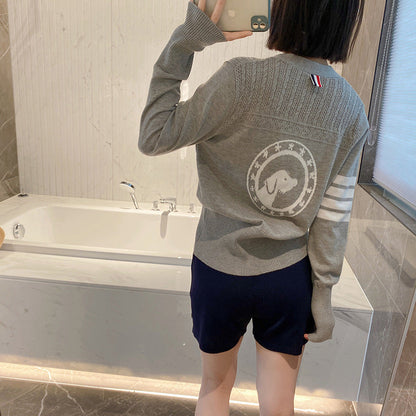 2025SS  Puppy Stamp Cardigan THOM TREND