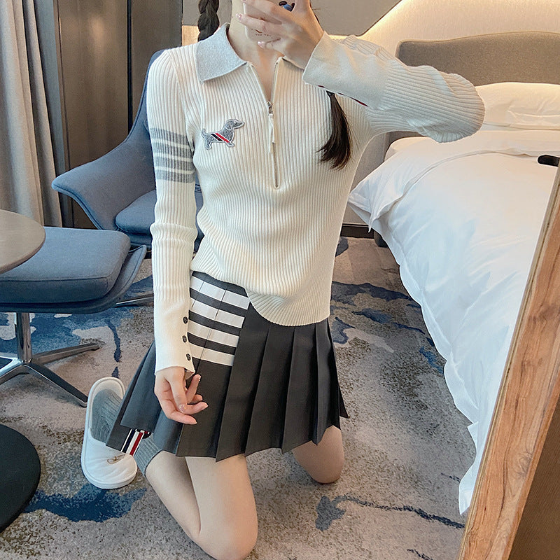 Thom Browne Knitted Polo Shirt