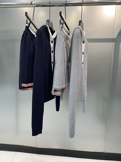 Women's four-stripe POLO collar dress（复制） THOM TREND