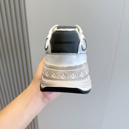 DSQ2 2026 Men's shoe Leather sneakers