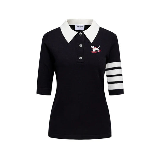 Women's short-sleeved POLOT shirt THOM TREND