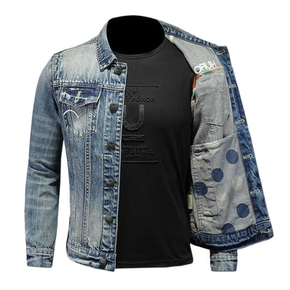 New-DSQ2 Distressed Denim Jacket