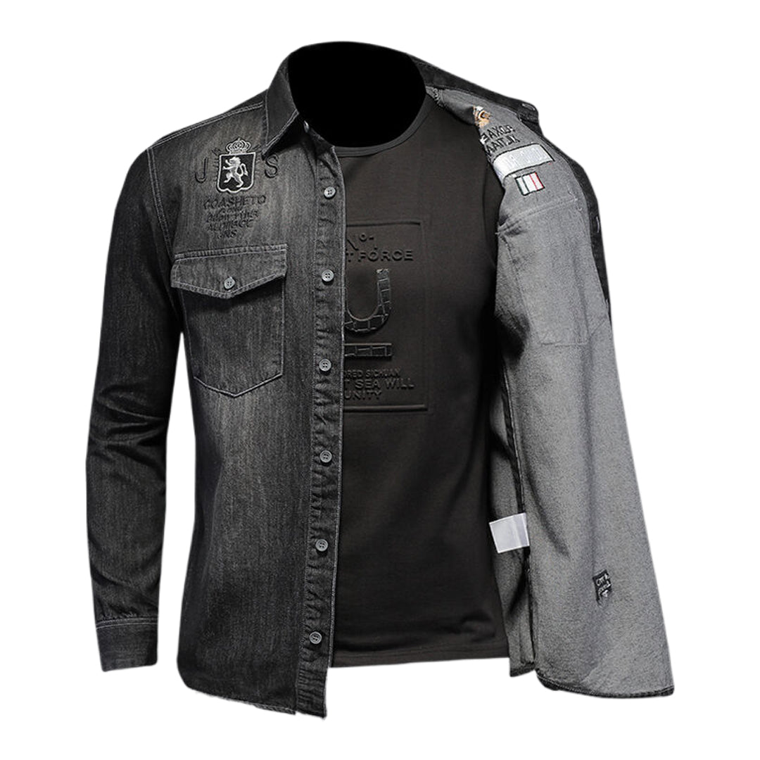 New-DSQ2 Black Denim Jacket