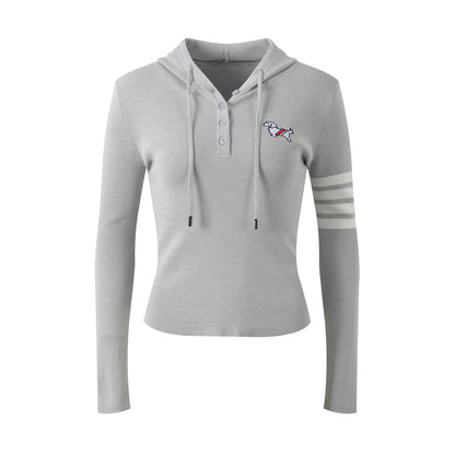 2025SS Wool Slim-fit Hooded Sweatshirt