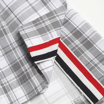 Thom Browne 4 Bars Plaid Pleated Skirt