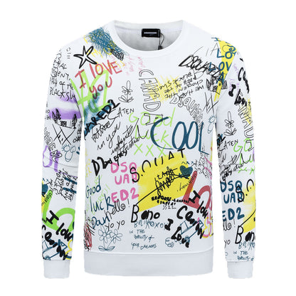 New-D2 2025SS Print Hoodie