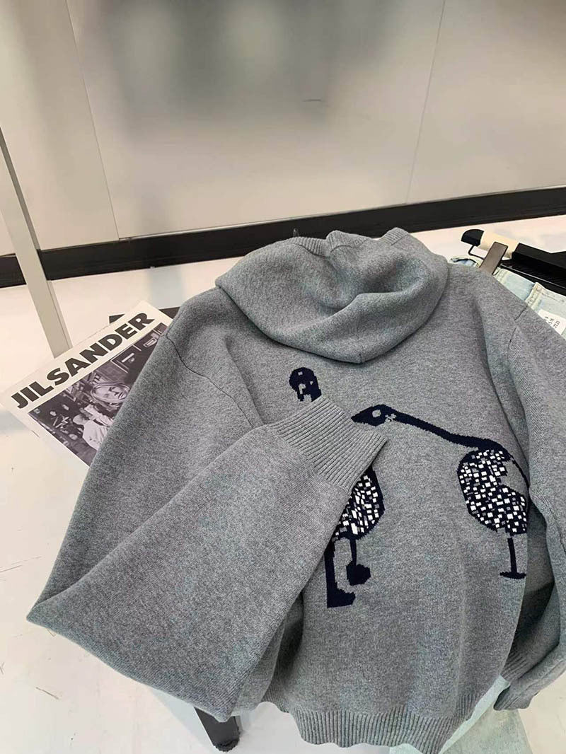 2025SS  Twin Bird Zip-Up Hoodie THOM TREND