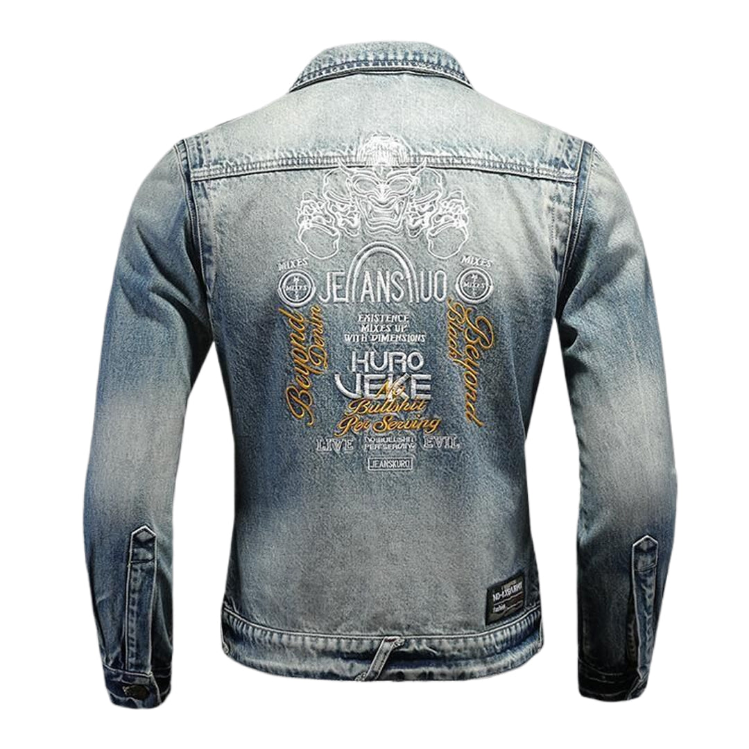 New-DSQ2 Distressed Denim Jacket