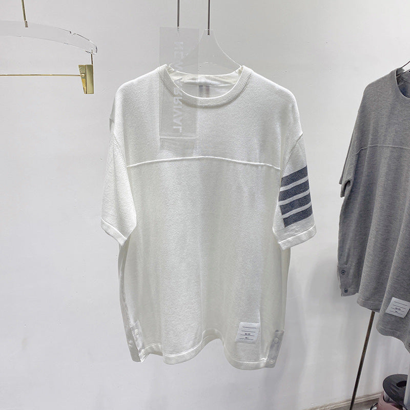 Thom Browne Round neck loose T-shirt