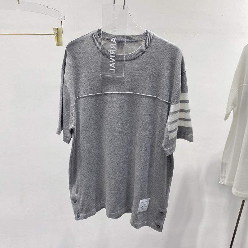 Thom Browne Round neck loose T-shirt