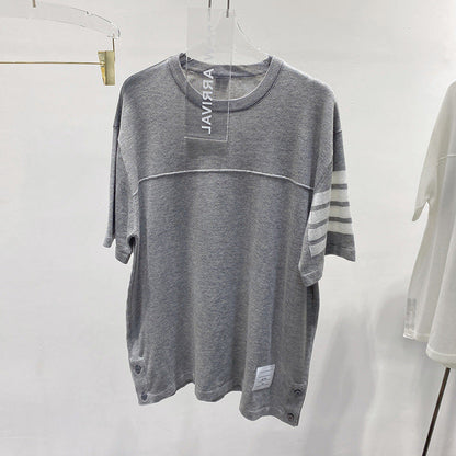 Thom Browne Round neck loose T-shirt