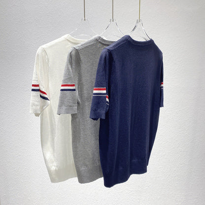 Thom Browne stripe short sleeve T-shirt