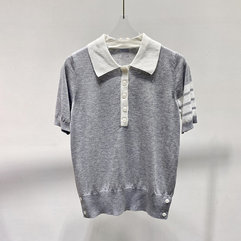 Thom Browne Flower sweater T-shirt