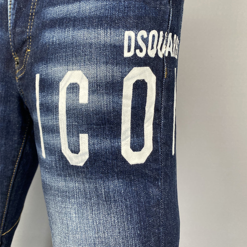 New-DSQ2 Blue Ripped Jeans