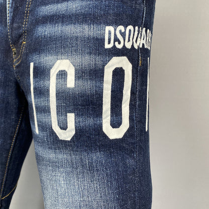 New-DSQ2 Blue Ripped Jeans