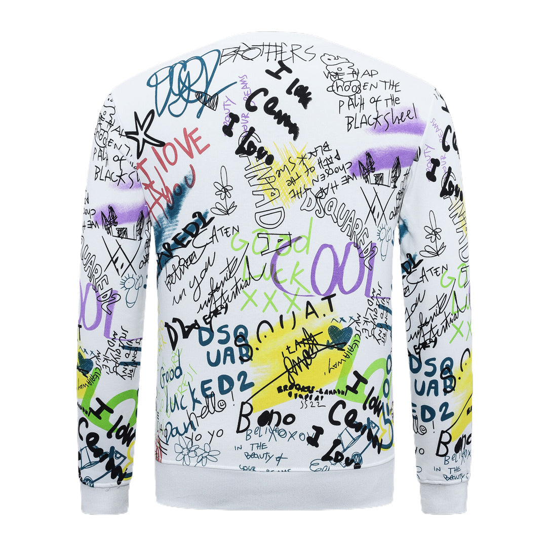 New-D2 2025SS Print Hoodie
