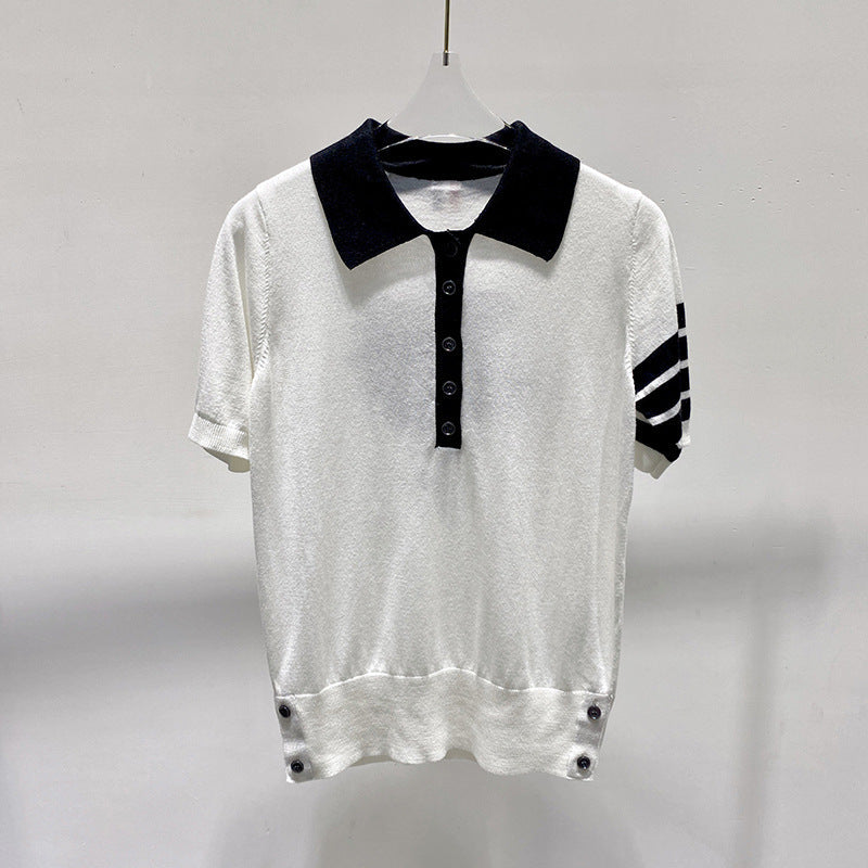 Thom Browne Flower sweater T-shirt
