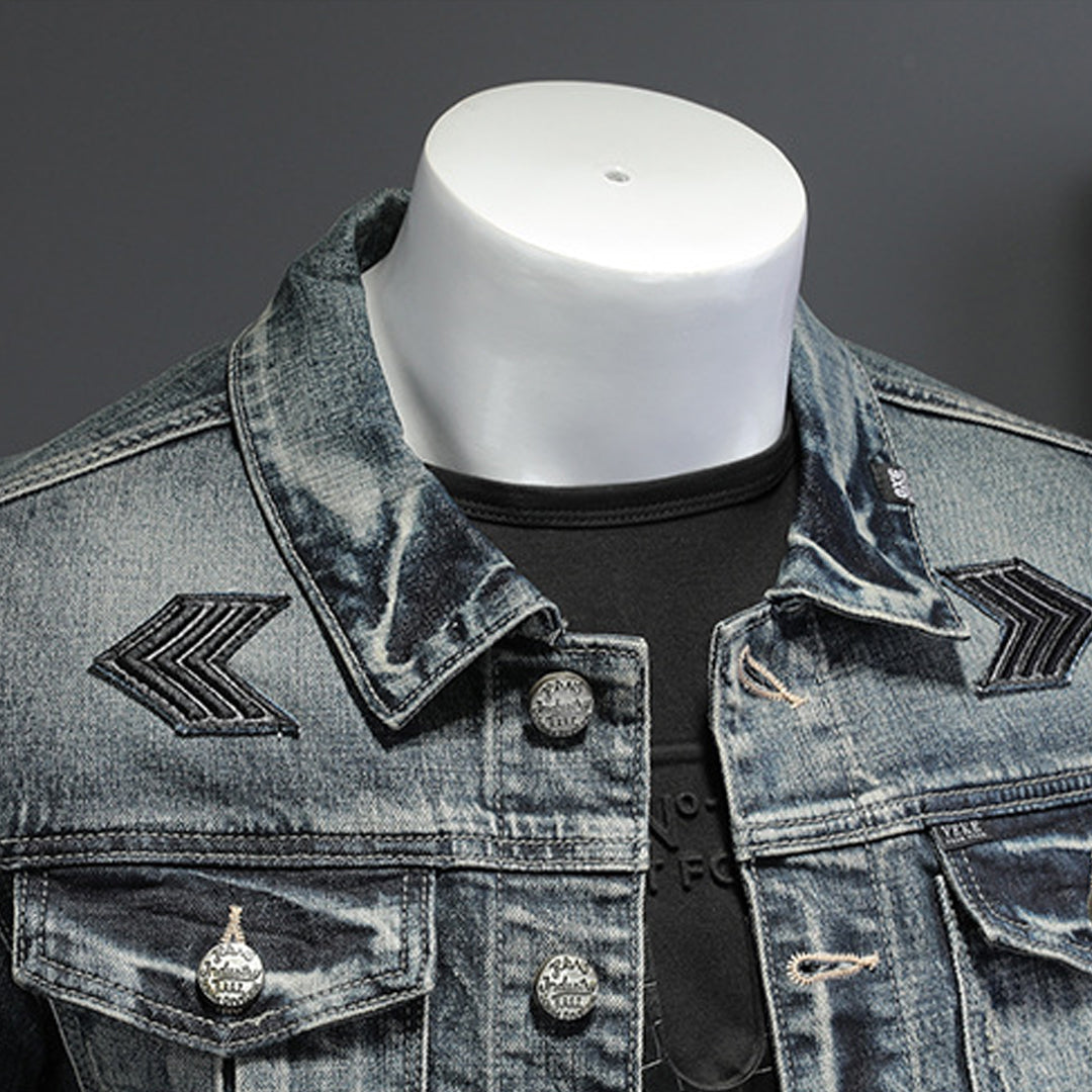 New-DSQ2 2025ss Distressed Denim Jacket