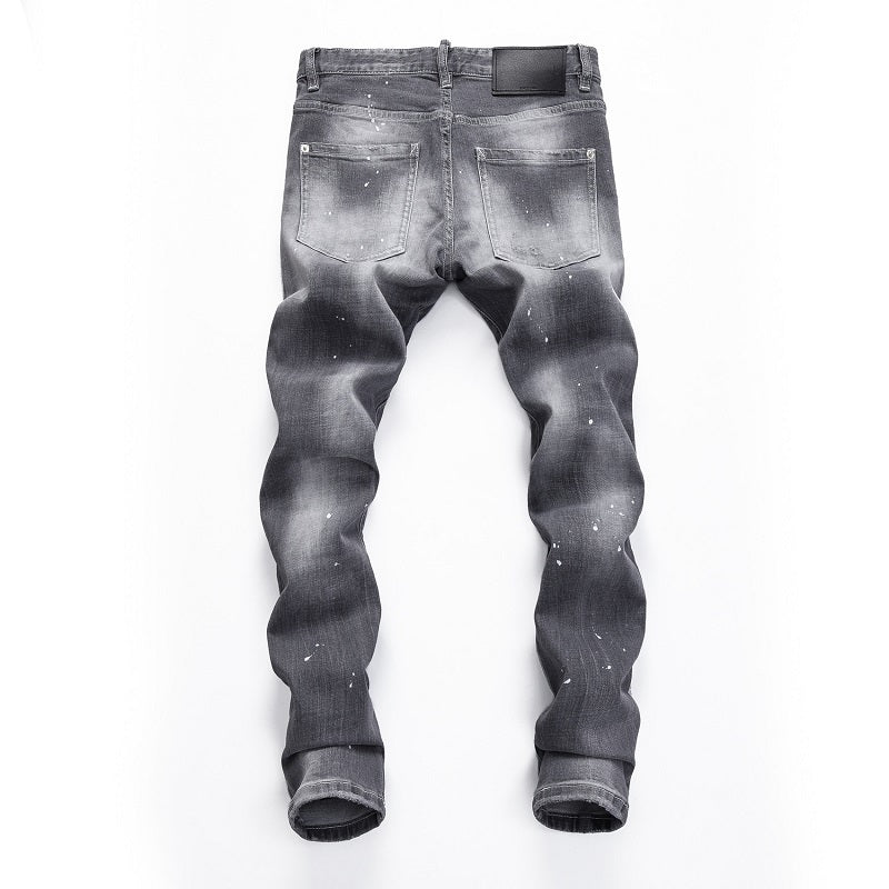 New-DSQ2 Distressed stretch fit Jeans