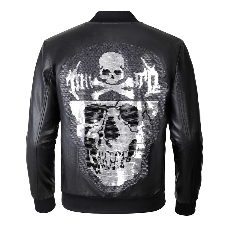 New-Philpp LOGO Cowhide Jacket