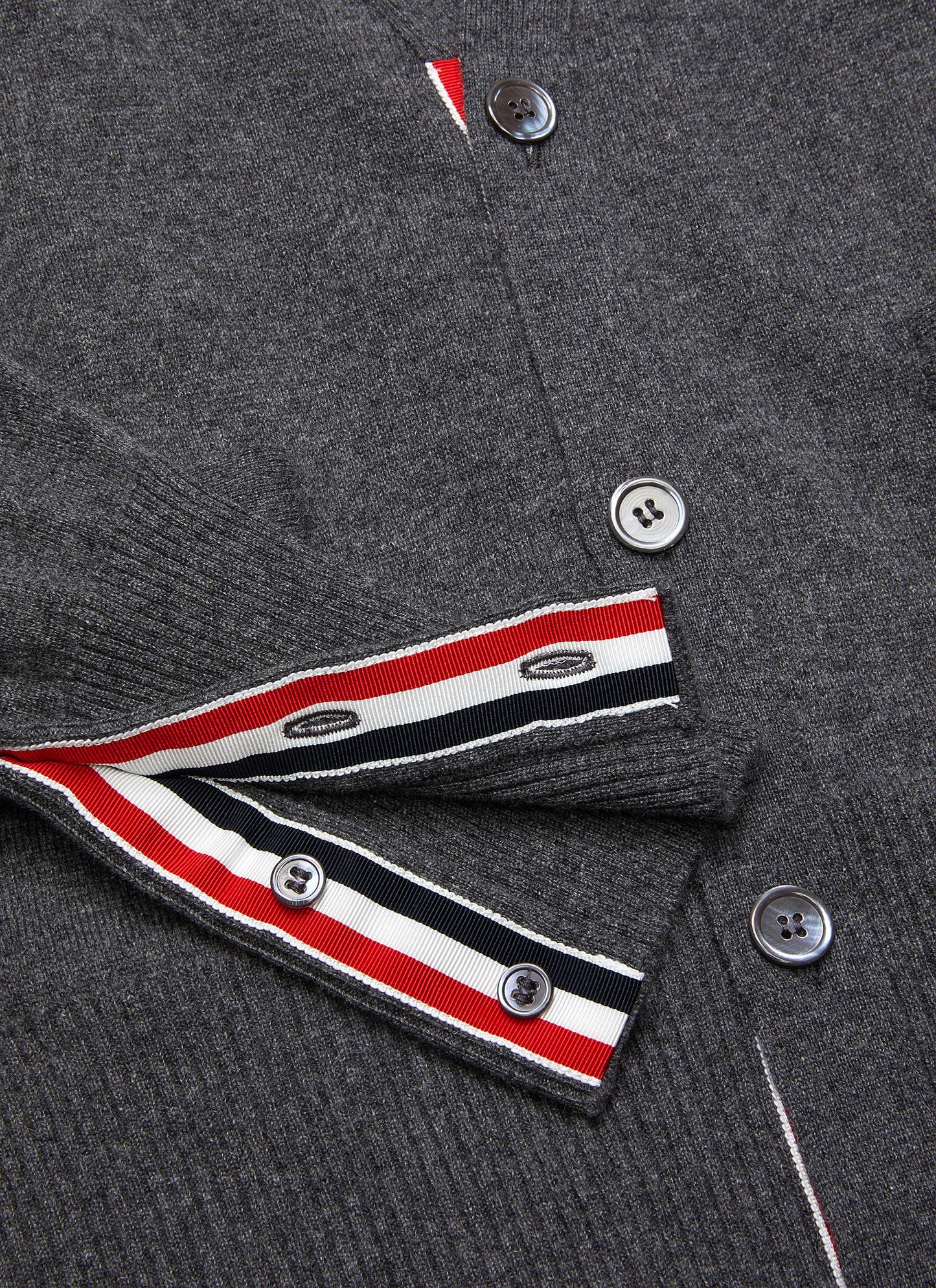 Thom Browne Classic Four-Bar Stripe Cardigan Sweater