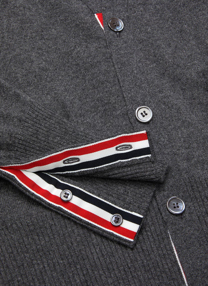 Thom Browne Classic Four-Bar Stripe Cardigan Sweater